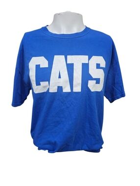 Kentucky Wildcats “CATS” Blue Graphic Tee Delta Pro Weight Size L NCAA